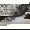 Mexen Roxy cadă freestanding 170 x 80 cm, alb/negru, evacuare nichel periat - 51201708075-97