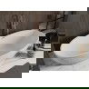 Mexen Bilbao cadașcă liberă 180 x 90 cm, albă, evacuare cu cupru periat - 51311809000-65