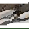 Cada Bilbao cadă liberă 180 x 90 cm, alb/negru, deversare din aur periat - 51311809075-55