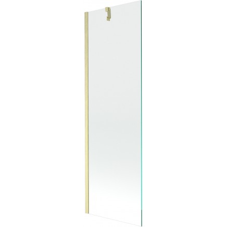 Mexen Next paravan de cadă cu 1 canat 60 x 150 cm, transparent, auriu periat - 895-060-000-00-00-55
