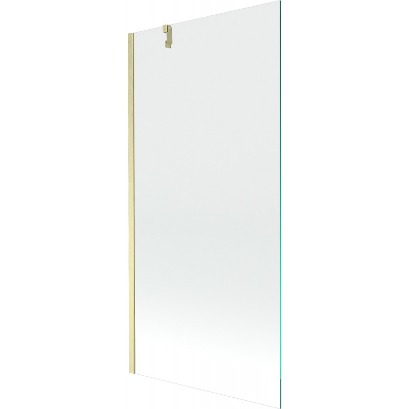 Mexen Next paravan de cadă cu 1 canat 90 x 150 cm, transparent, auriu periat - 895-090-000-00-00-55