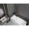 Mexen Next paravan de cadă cu un singur panou 50 x 150 cm, transparent, cupru periat - 895-050-000-00-00-65