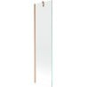 Mexen Next paravan de cadă cu un singur panou 50 x 150 cm, transparent, cupru periat - 895-050-000-00-00-65