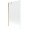 Mexen Next paravan de baie cu un panou 100 x 150 cm, transparent, cupru periat - 895-100-000-00-00-65