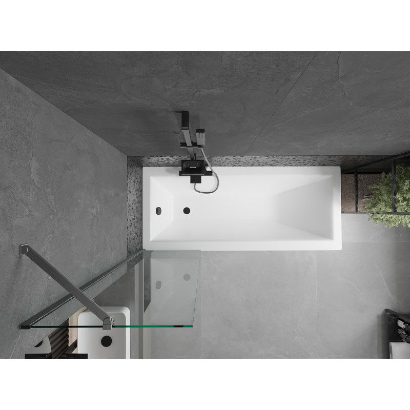 Mexen Next paravan de baie cu 1 aripă 50 x 150 cm, transparent, gri pistol periat - 895-050-000-00-00-66