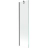 Mexen Next egyajtós fürdőkád paraván 50 x 150 cm, átlátszó, fegyverszürke kefélt - 895-050-000-00-00-66