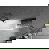 Paravan cadă Mexen Next 1-pliabil, 80 x 150 cm, transparent, gri periat - 895-080-000-00-00-66
