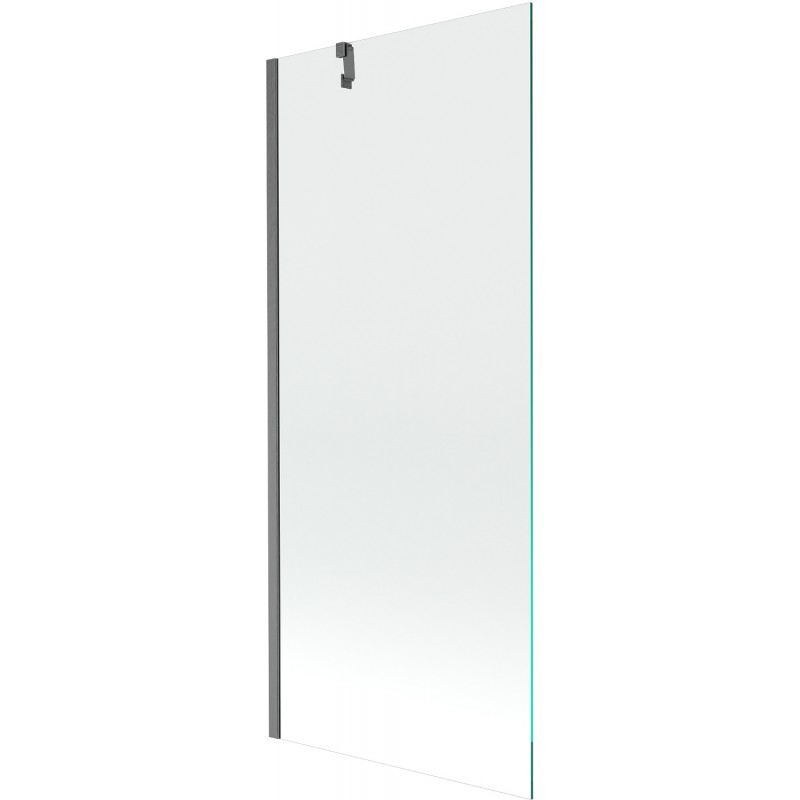 Paravan cadă Mexen Next 1-pliabil, 80 x 150 cm, transparent, gri periat - 895-080-000-00-00-66
