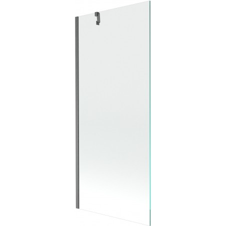 Paravan cadă Mexen Next 1-pliabil, 80 x 150 cm, transparent, gri periat - 895-080-000-00-00-66