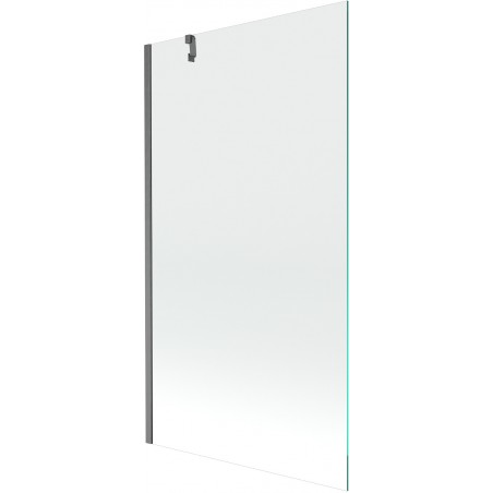 Mexen Next egyszárnyú fürdőszobai paraván 100 x 150 cm, átlátszó, gun gray kefélt - 895-100-000-00-00-66