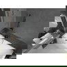 Mexen Next 1-szárnyú fürdőszobai paraván 50 x 150 cm, átlátszó, gun metal - 895-050-000-00-00-95