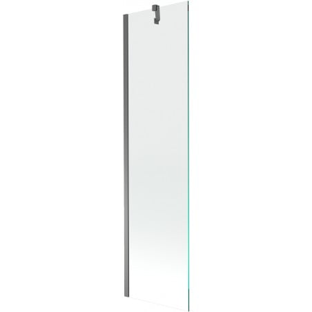 Mexen Next 1-paneles fürdőkád paraván 50 x 150 cm, átlátszó, gun metal - 895-050-000-00-00-95