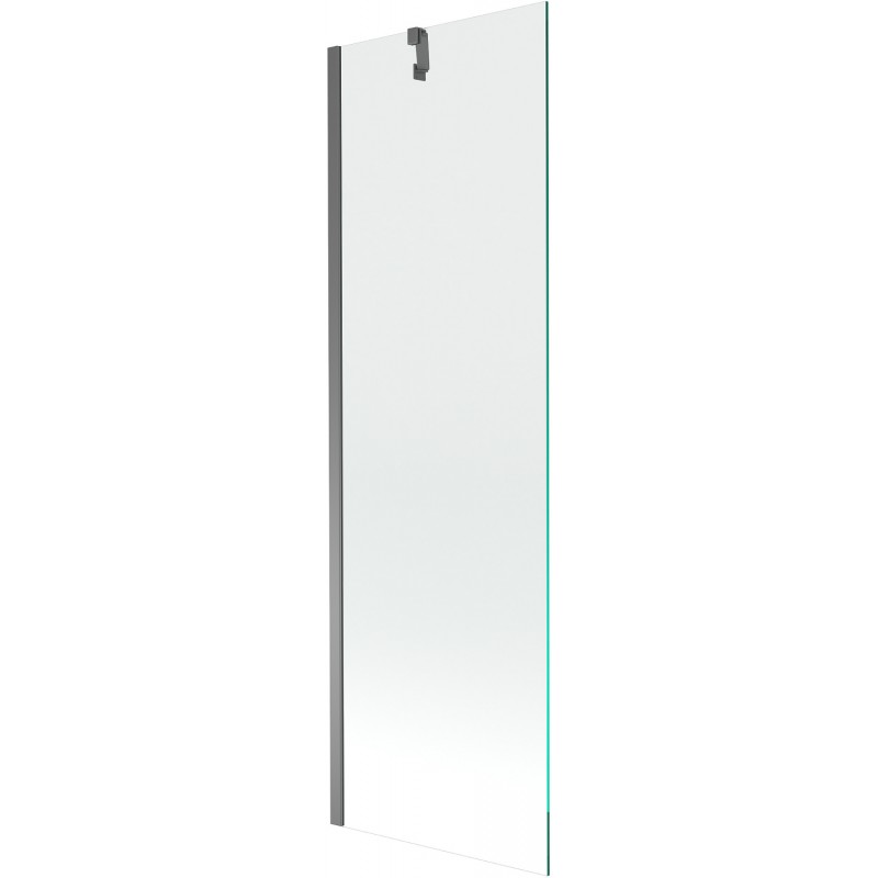 Mexen Next fürdőkád paraván 1-szárnyú 60 x 150 cm, átlátszó, gun metal - 895-060-000-00-00-95