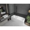 Mexen Next egy darabos kádparaván 70 x 150 cm, átlátszó, gunmetal - 895-070-000-00-00-95