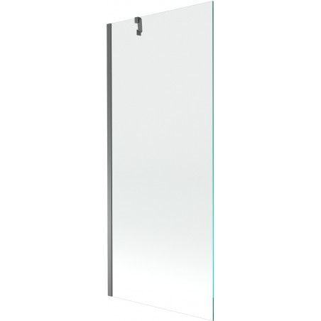 Mexen Next fürdőszobai zuhanyfal, 1-szárnyas 80 x 150 cm, átlátszó, gun metal - 895-080-000-00-00-95