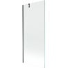 Mexen Next fürdőszobai zuhanyfal, 1-szárnyas 80 x 150 cm, átlátszó, gun metal - 895-080-000-00-00-95