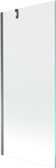 Mexen Next kádparaván 1-szárnyú 80 x 150 cm, átlátszó, gun metal - 895-080-000-00-00-95