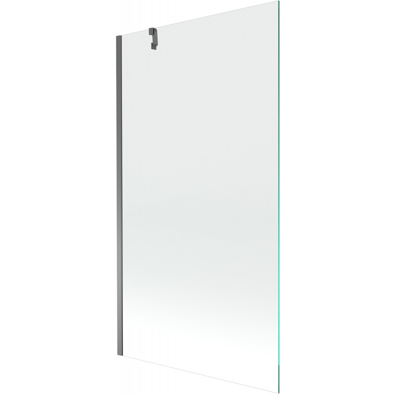Mexen Next egyedi 1-szárnyú fürdőszobai paraván 100 x 150 cm, átlátszó, gunmetal - 895-100-000-00-00-95