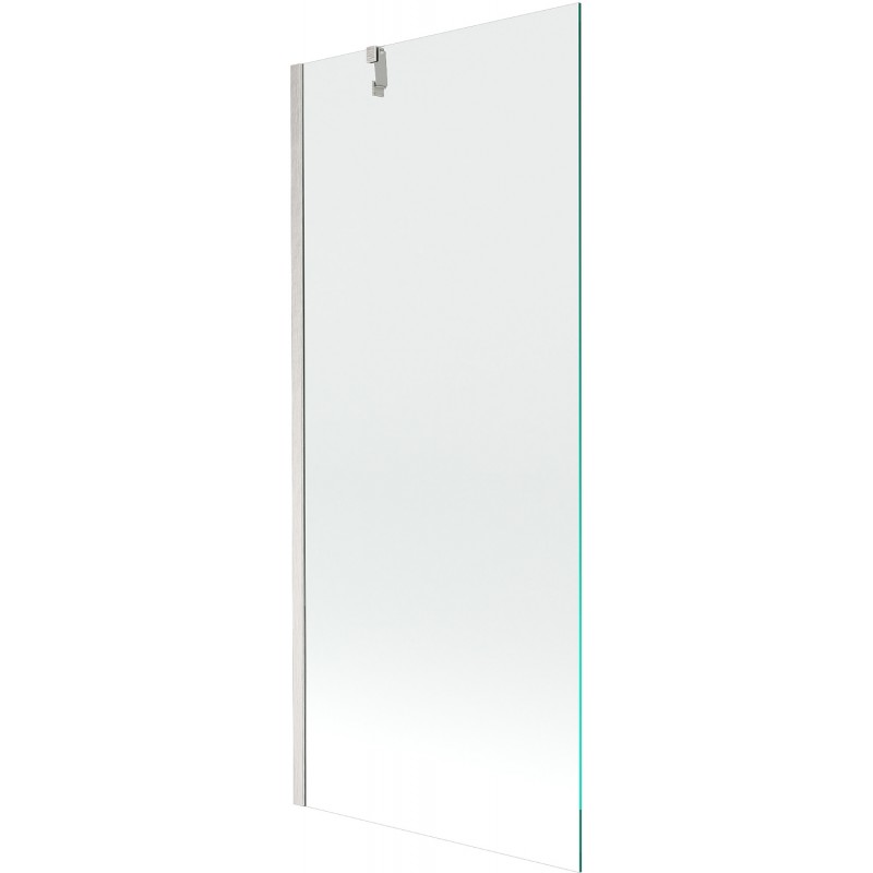 Mexen Next fürdőkád paraván, 1-szárnyú, 80 x 150 cm, átlátszó, kefezett nikkel - 895-080-000-00-00-97