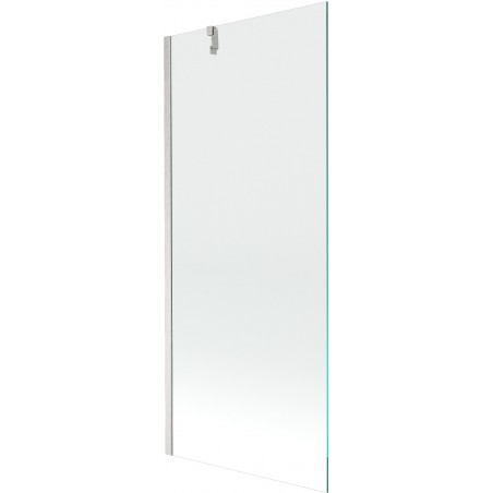 Mexen Next fürdőkád paraván, 1-szárnyú, 80 x 150 cm, átlátszó, kefezett nikkel - 895-080-000-00-00-97