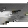 Mexen Next 1-szárnyú kádparaván 60 x 150 cm, csíkos, arany matt - 895-060-000-00-09-55