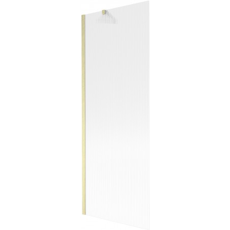 Mexen Next panou de baie cu 1 aripă 70 x 150 cm, dungi, auriu periat - 895-070-000-00-09-55