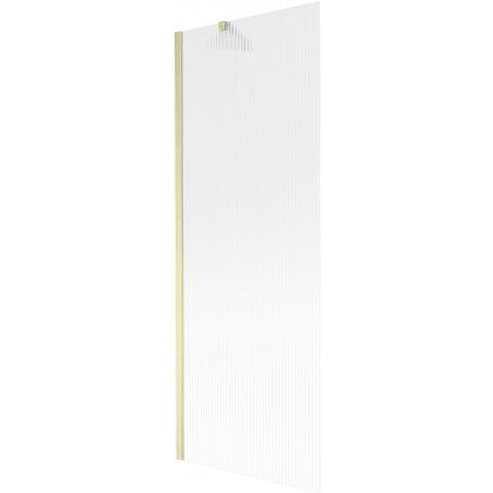 Mexen Next paravan de baie cu 1 canat 70 x 150 cm, dungi, auriu periat - 895-070-000-00-09-55