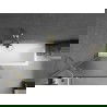 Mexen Next paravan cadă 1-canată 80 x 150 cm, dungi, auriu periat - 895-080-000-00-09-55