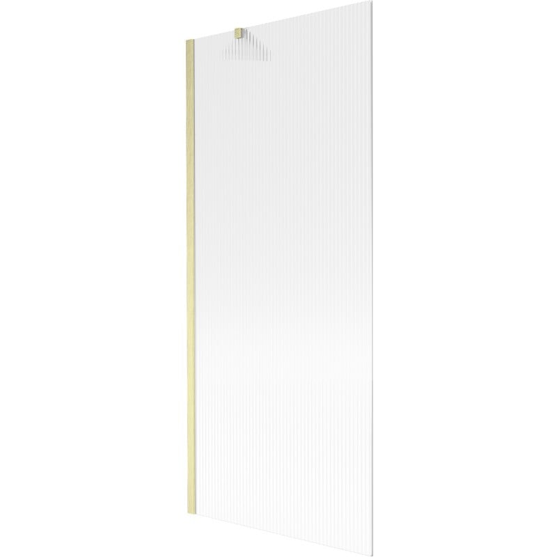 Mexen Next paravan de cadă cu 1 panou 80 x 150 cm, dungi, auriu periat - 895-080-000-00-09-55