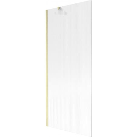 Mexen Next paravan de cadă cu 1 panou 80 x 150 cm, dungi, auriu periat - 895-080-000-00-09-55