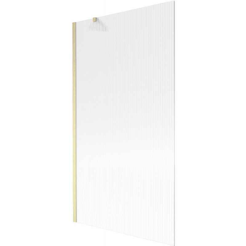 Mexen Next paravan cadă 1 panou 100 x 150 cm, dungi, auriu periat - 895-100-000-00-09-55