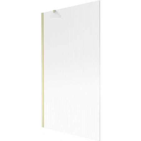 Mexen Next paravan cadă 1 panou 100 x 150 cm, dungi, auriu periat - 895-100-000-00-09-55