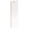 Mexen Next paravan pentru cadă cu 1 panou 60 x 150 cm, dungi, cupru periat - 895-060-000-00-09-65