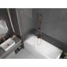 Paravan cadă Mexen Next 1-panat 70 x 150 cm, dungi, cupru periat - 895-070-000-00-09-65