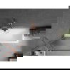 Mexen Next paravan de baie cu 1 canat 80 x 150 cm, dungi, cupru periat - 895-080-000-00-09-65