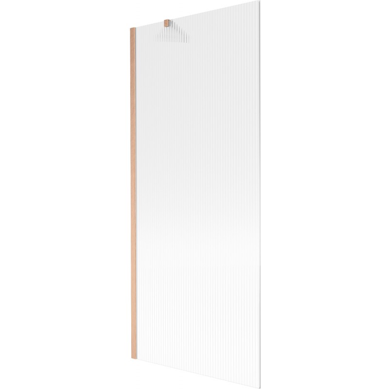 Mexen Next paravan de baie cu 1 canat 80 x 150 cm, dungi, cupru periat - 895-080-000-00-09-65