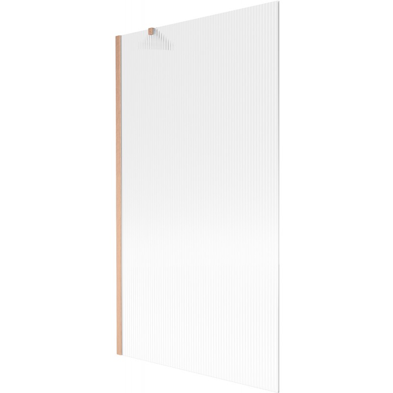 Paravan de cadă Mexen Next cu 1 panou 100 x 150 cm, dungi, cupru periat - 895-100-000-00-09-65