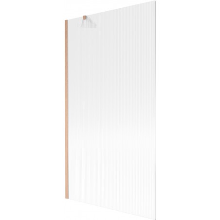 Paravan de cadă Mexen Next cu 1 panou 100 x 150 cm, dungi, cupru periat - 895-100-000-00-09-65