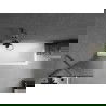 Paravan cadă Mexen Next, 1-canat, 50 x 150 cm, dungi, gri armă periat - 895-050-000-00-09-66