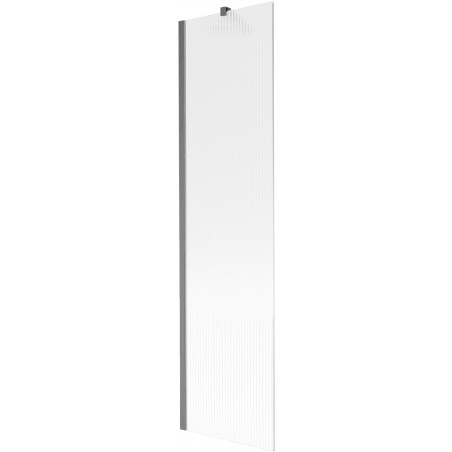 Mexen Next egyrészes fürdőkád paraván 50 x 150 cm, csíkos, kefe hatású pisztolyszürke - 895-050-000-00-09-66