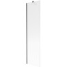 Paravan cadă Mexen Next, 1-canat, 50 x 150 cm, dungi, gri armă periat - 895-050-000-00-09-66