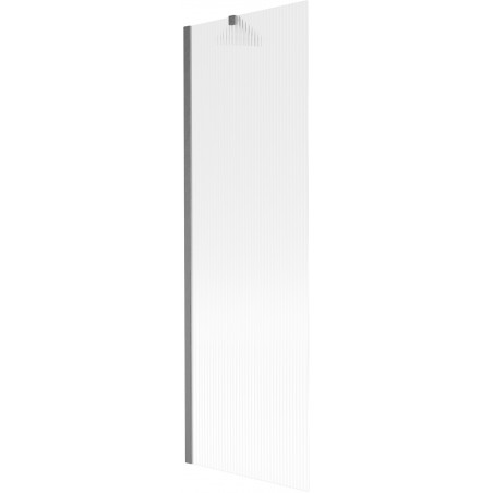 Mexen Next 1-szárnyas fürdőkádparaván 60 x 150 cm, csíkokkal, szálcsiszolt gun gray - 895-060-000-00-09-66