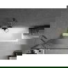 Mexen Next 1 szárnyas kádparaván 70 x 150 cm, csíkos, gun gray kefélt - 895-070-000-00-09-66