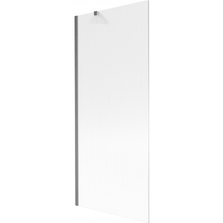 Mexen Next egyszárnyú fürdőkádparaván 80 x 150 cm, prizmás, gun gray csiszolt - 895-080-000-00-09-66