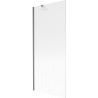 Mexen Next egyszárnyú fürdőkádparaván 80 x 150 cm, prizmás, gun gray csiszolt - 895-080-000-00-09-66