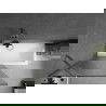 Mexen Next paravan de baie 1-canat 90 x 150 cm, dungi, gri gun periat - 895-090-000-00-09-66
