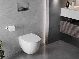 Mexen Egg vas WC Rimless cu capac cu închidere lentă, slim, duroplast, alb - 30245000