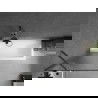 Mexen Next fürdőkád paraván 1-szárnyú 70 x 150 cm, csíkos, gun metal - 895-070-000-00-09-95