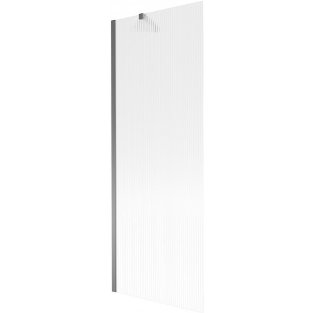 Mexen Next 1-szárnyú fürdőkád paraván 70 x 150 cm, csíkos, gun metal - 895-070-000-00-09-95