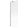Mexen Next fürdőkád paraván 1-szárnyú 70 x 150 cm, csíkos, gun metal - 895-070-000-00-09-95